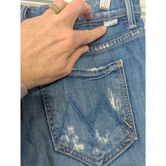 Mother Skinny, Not Skinny Jeans women's size 27‎ cream soda denim wash light - Picture 6 of 11